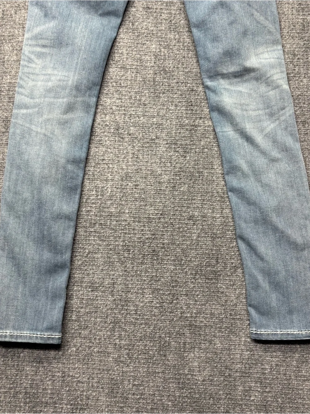 Rock Revival Becki Skinny Jeans Women 24 Blue Embellished Contrast Stitch